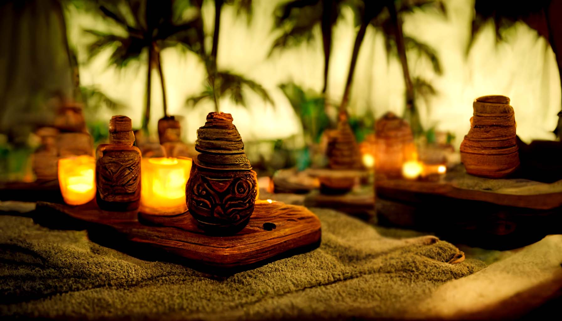 Kona Hawaii outdoor Massage at resort on the Big Island of Hawaii